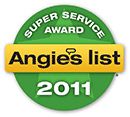 Angie's List 2011 Super Service Award Winner