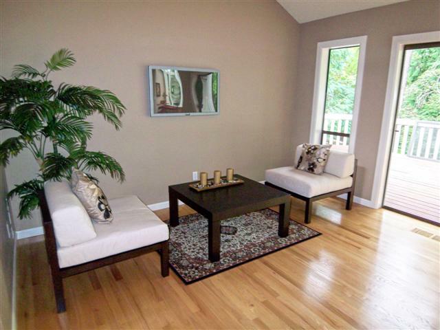 TV area off kitchen