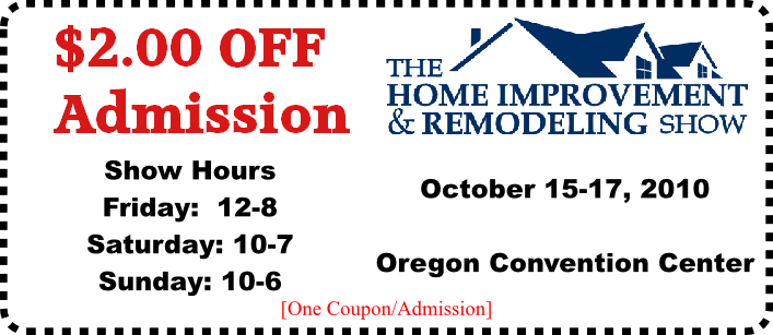 $2.00 Off Admission to the Portland Home Show